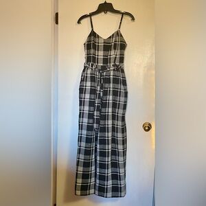 American Eagle Plaid Jumpsuit